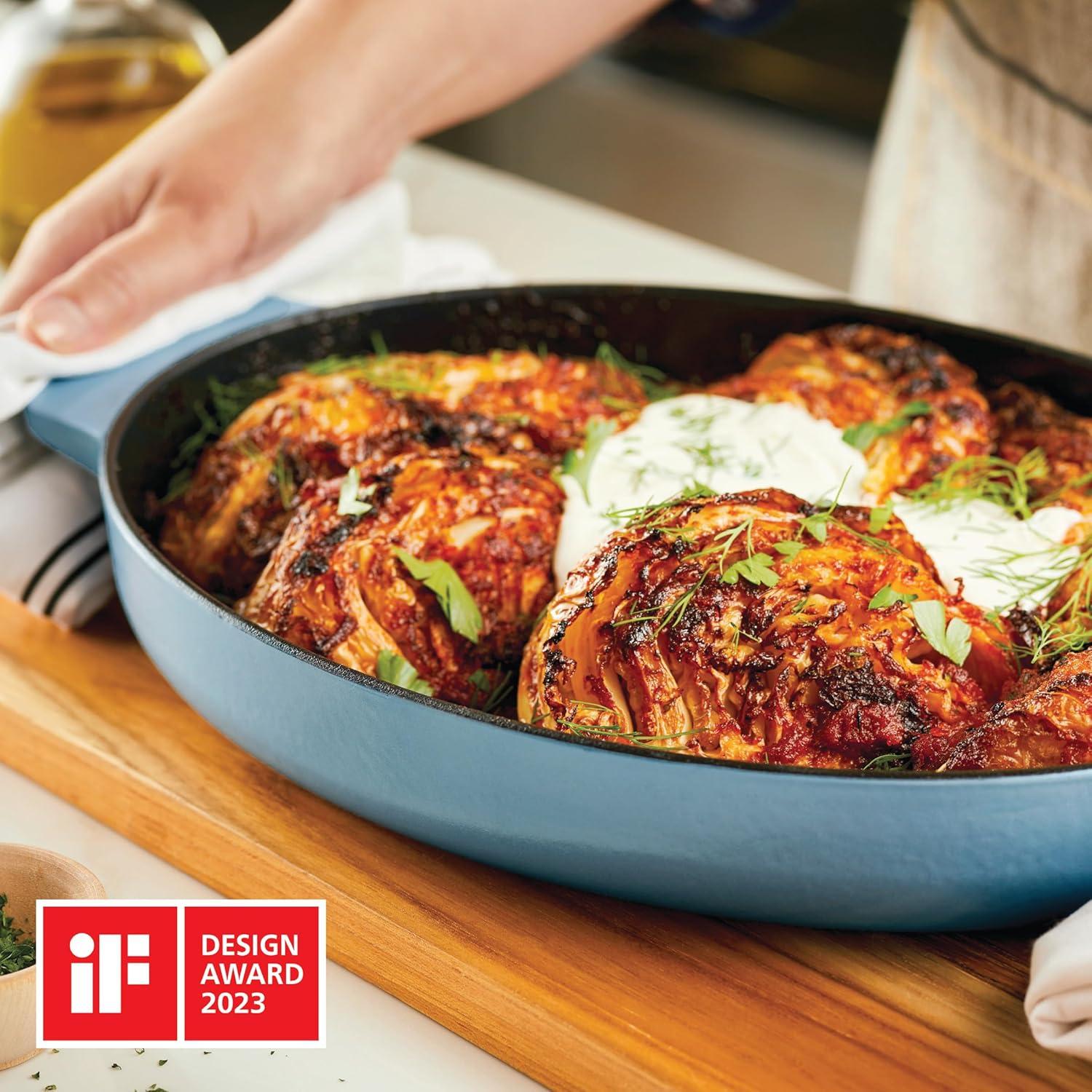 KitchenAid® KitchenAid Cast Iron Oval Au Gratin Roasting Pan Suitable - 2.5 Quart