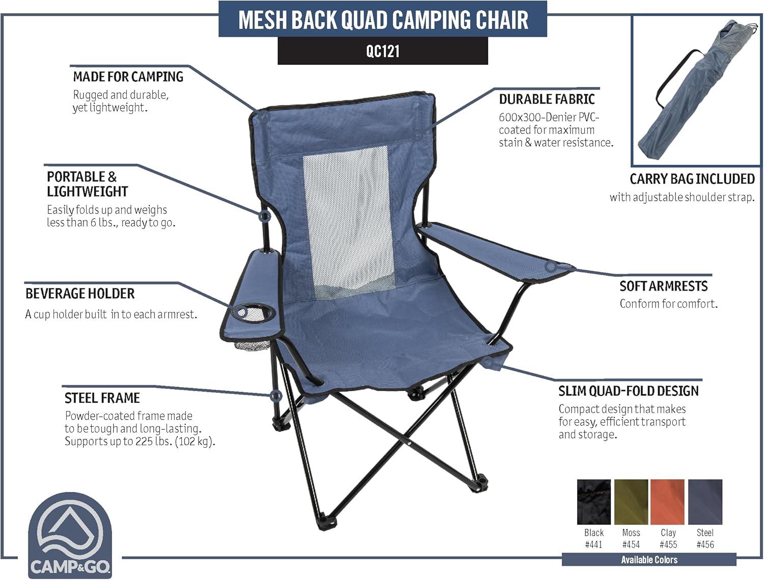 Arlmont & Co. Mudasir Folding Camping Chair | Wayfair
