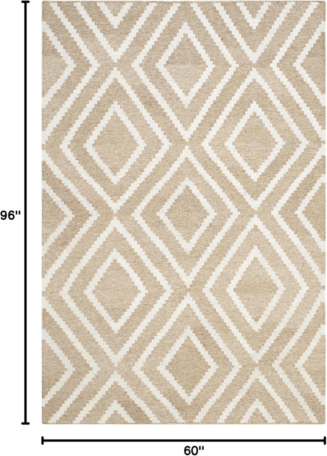 Whittlesey Hand Woven 80% Viscose, 20% Wool Geometric Rug