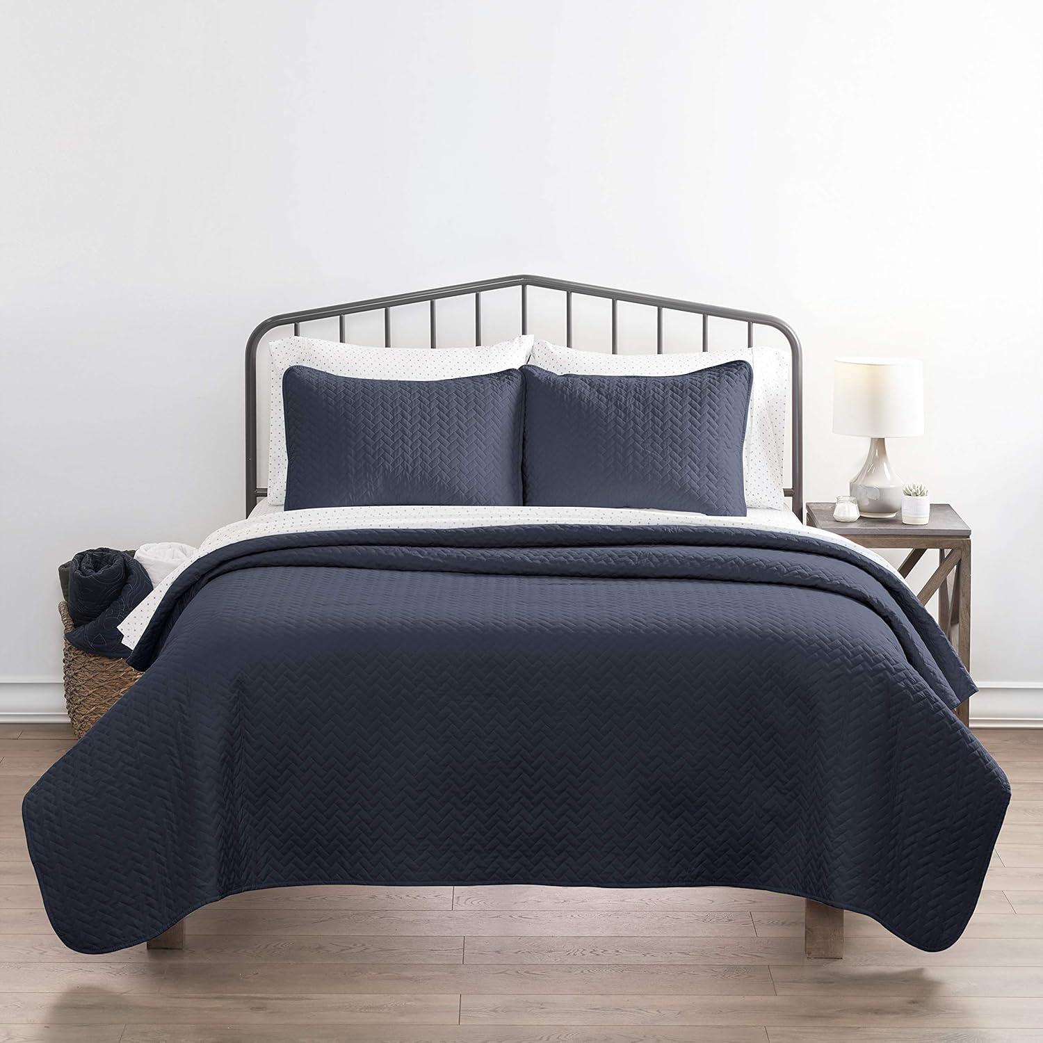 Becky Cameron Antora Microfiber Modern & Contemporary Coverlet / Bedspread Quilt Set