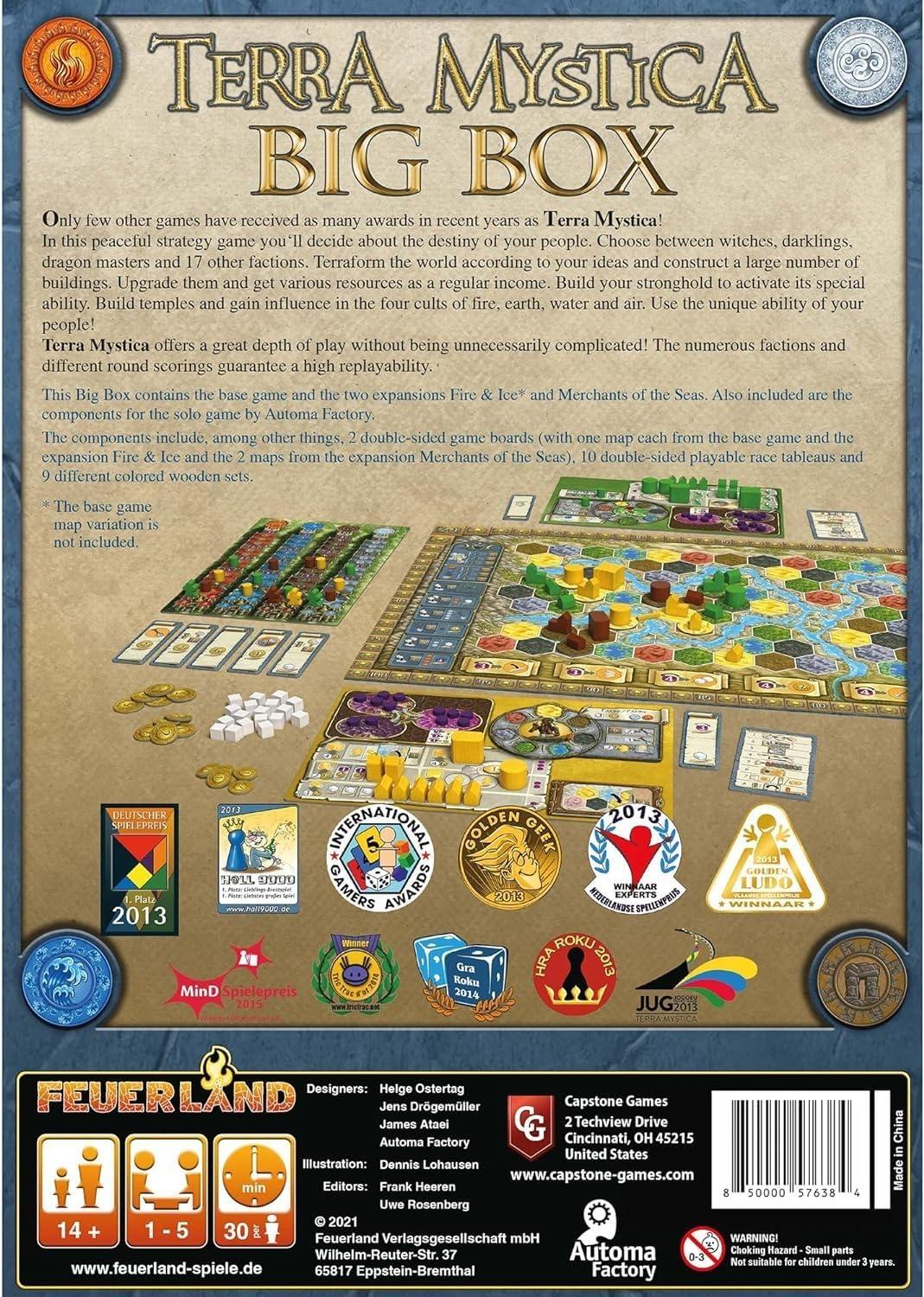 Terra Mystica: Big Box W/ Base Game, 2 Expansions, and Solo mode