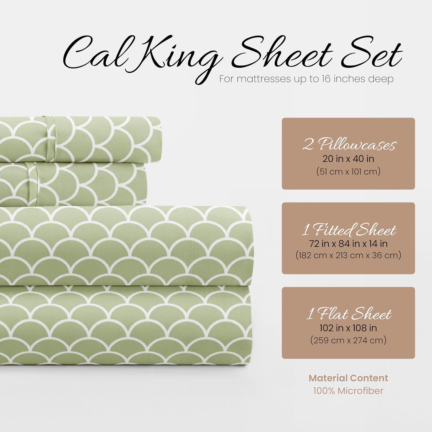 Simply Soft™ Scallops Pattern Microfiber Sheet Set