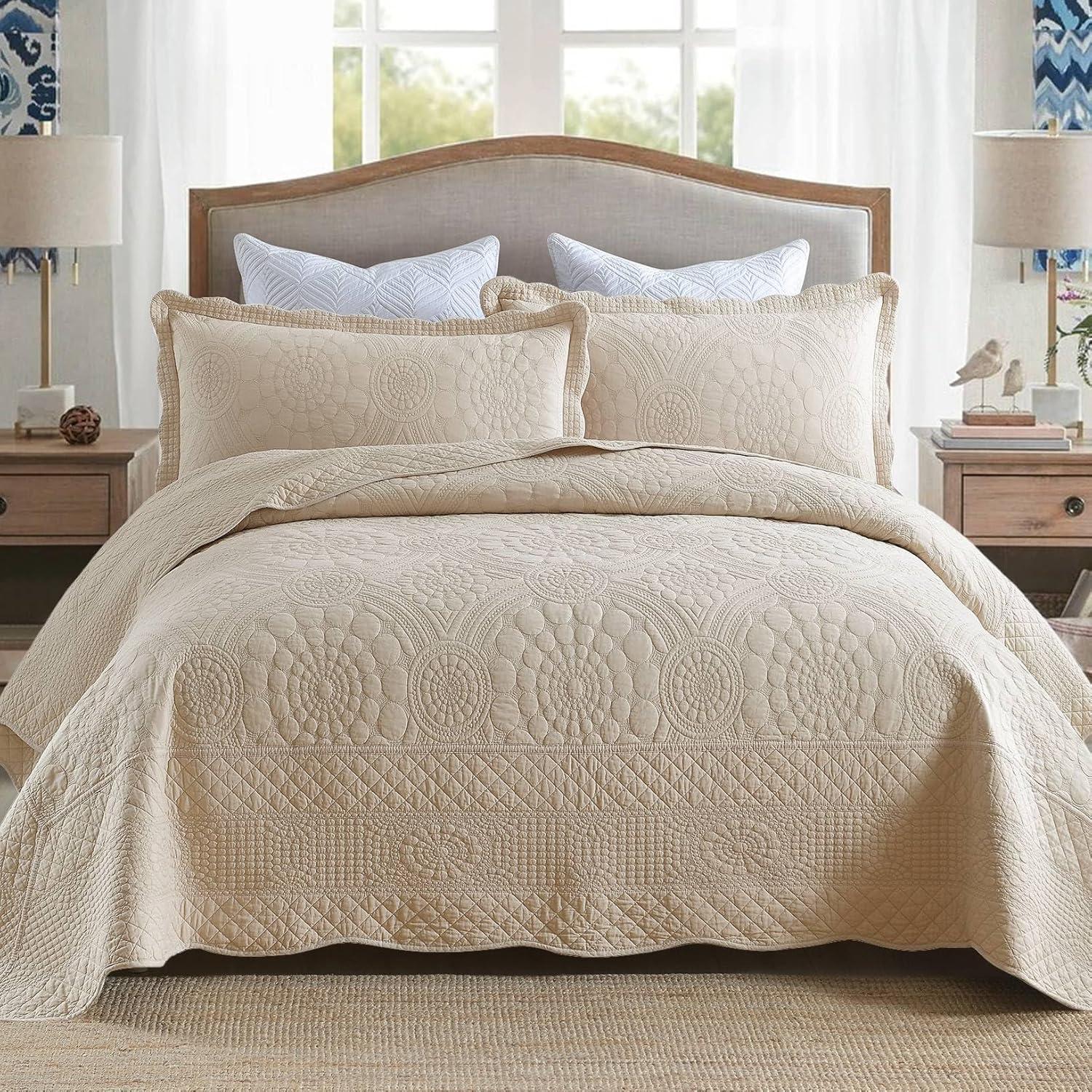 Tfshasta Cotton Twill Patchwork Quilt Set