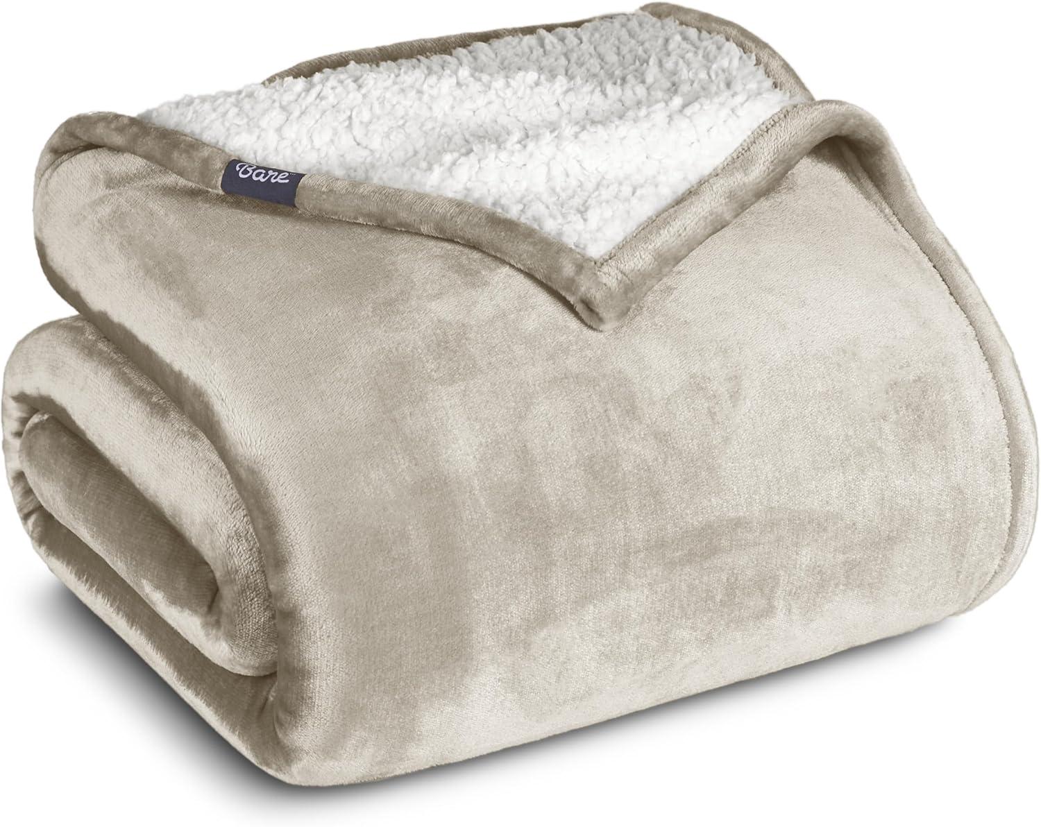 Bare Home Sherpa Fleece Blanket