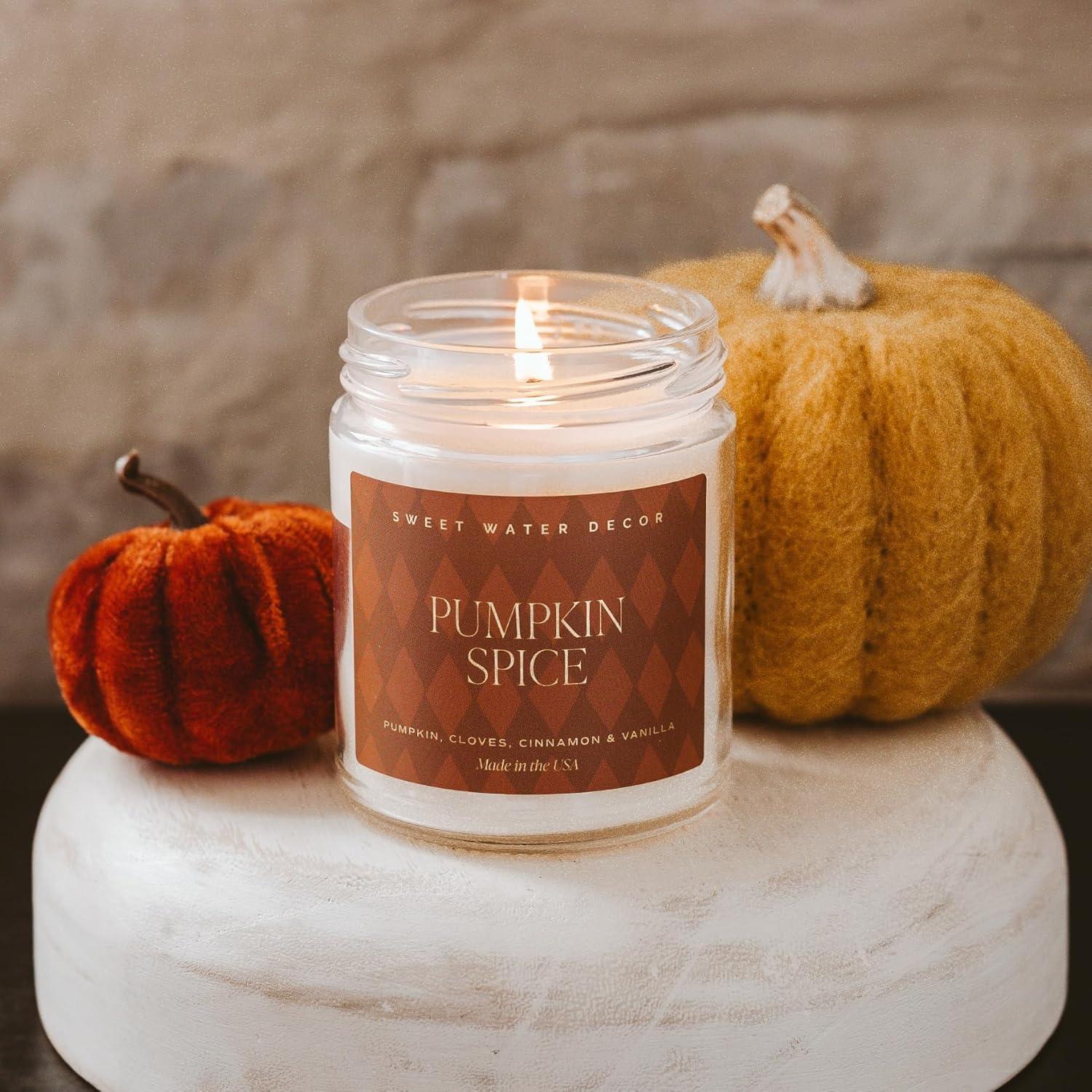 Pumpkin Spice Gold Lid 9 oz Soy Candle