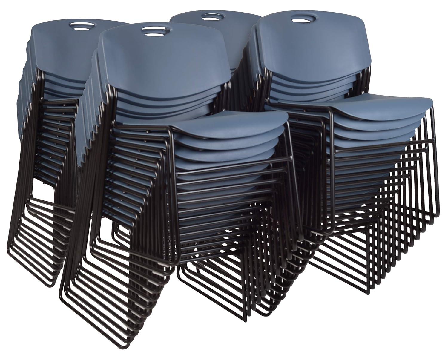 Regency Regency Zeng Ultra Compact Metal Frame Armless Stackable Chair (Set of 50)