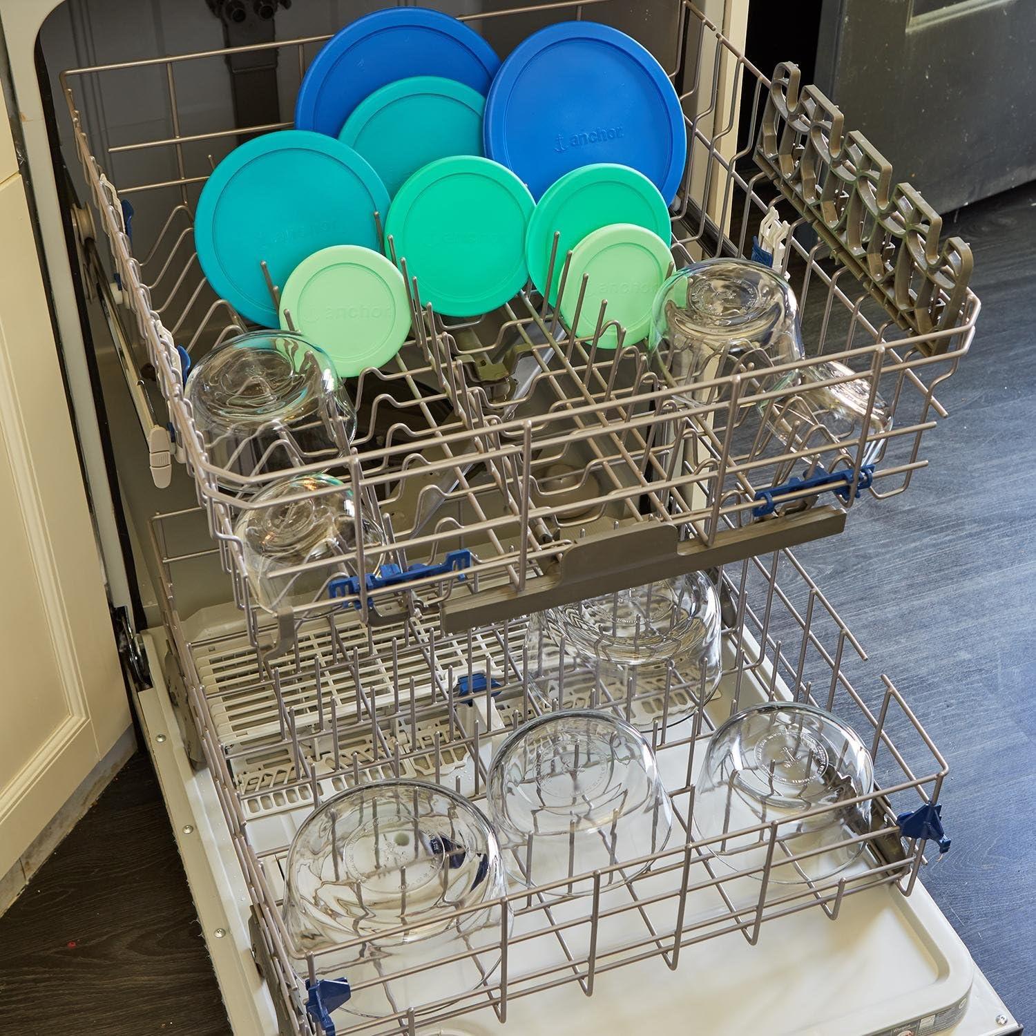 Mixed Blue Glass 26-Piece Airtight Food Storage Set