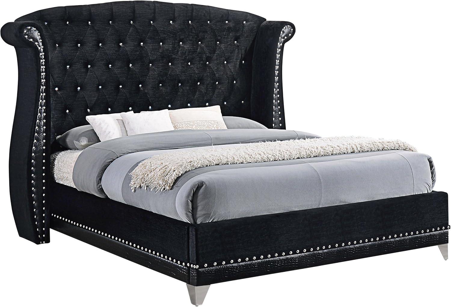 Barzini Upholstered Wingback Bed