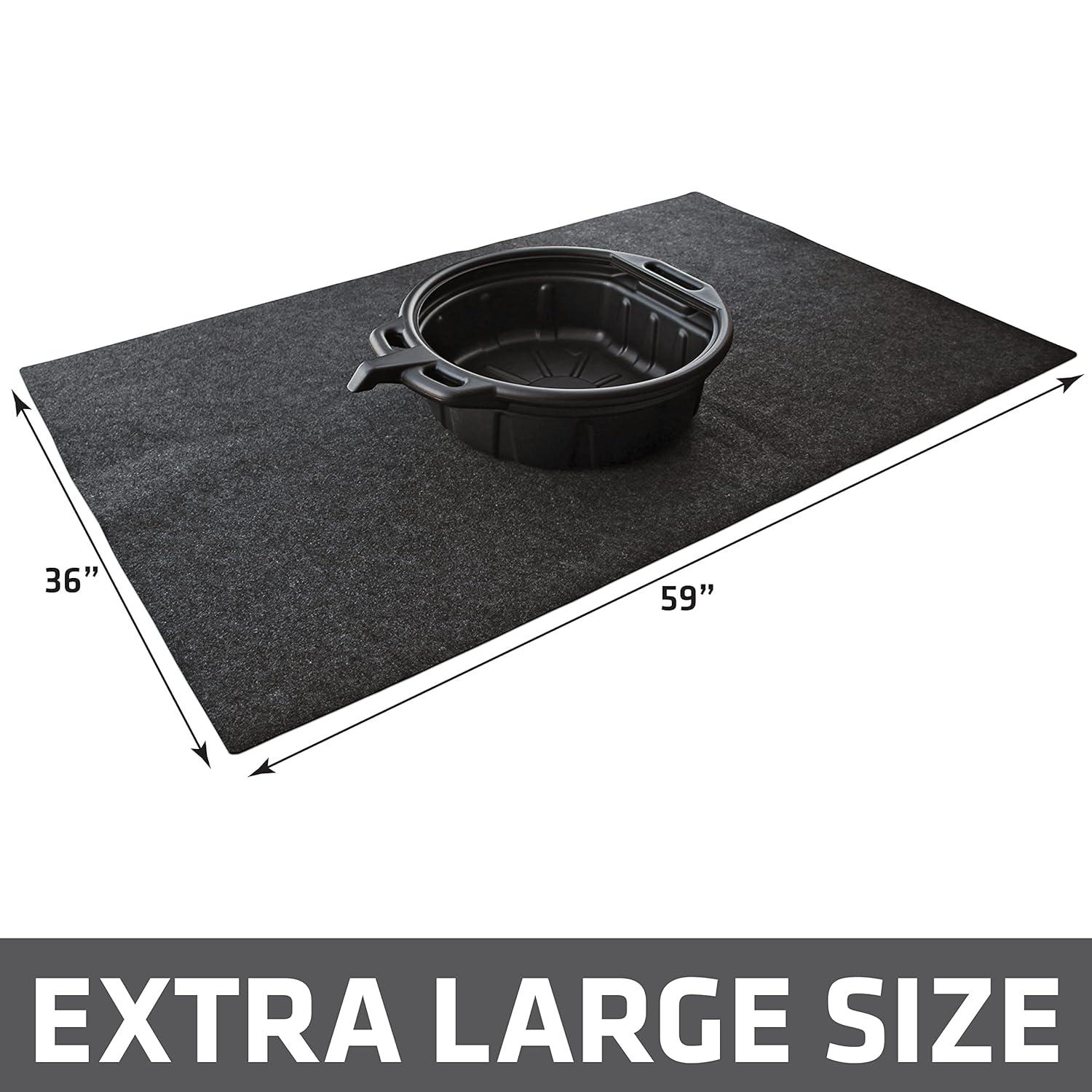 Drymate Oil Spill Mat, Protects Garage Floor, Absorbent, Waterproof, Reusable, Washable