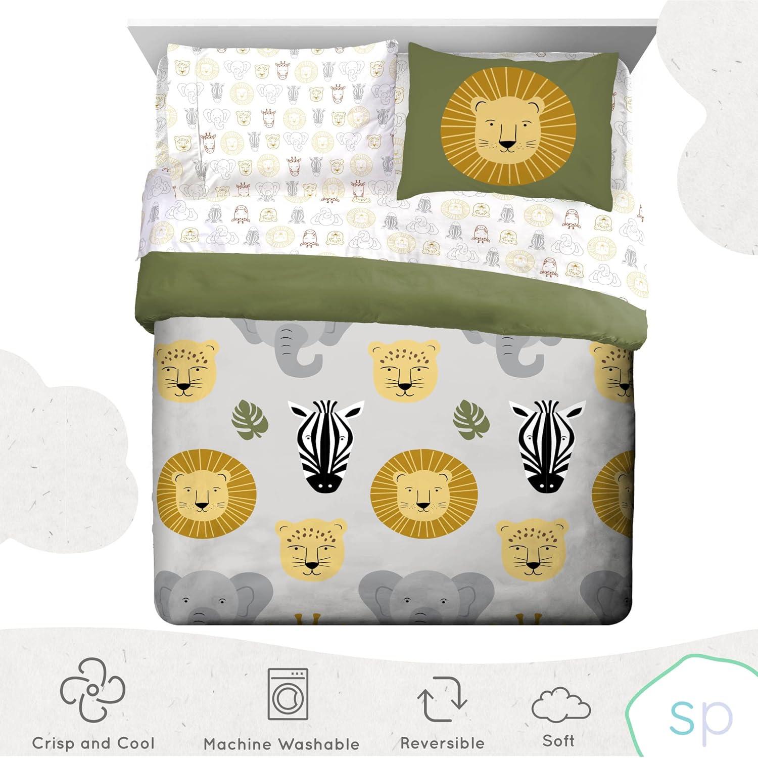 Saturday Park Safari Friends 100% Organic Cotton Bed Set