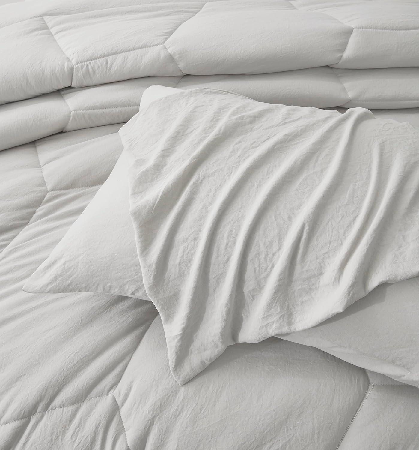 Washed Microfiber Bedding Standard Comforter Set