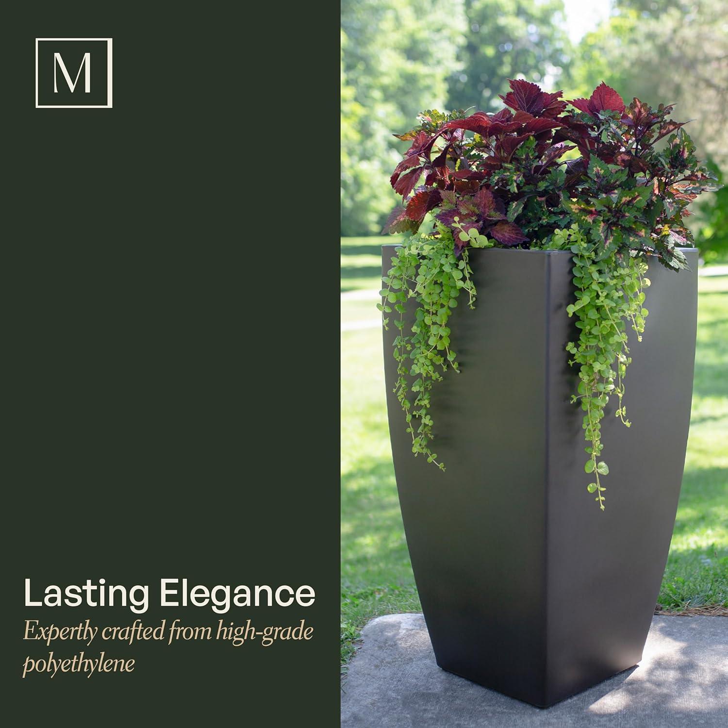 Mayne Inc. Vernamae  Resin Pot Planter With Water Reservoir