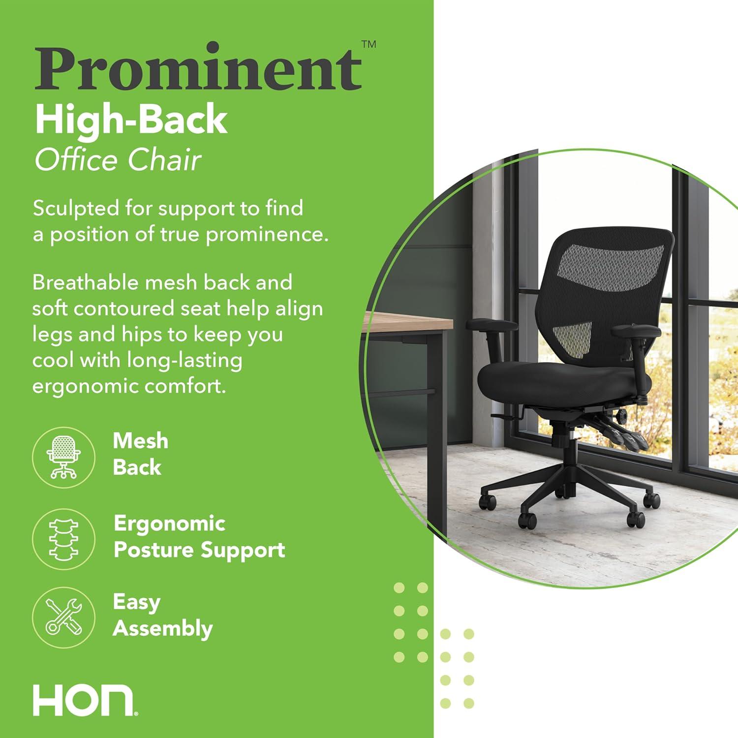 Black Mesh High-Back Adjustable Office Task Chair