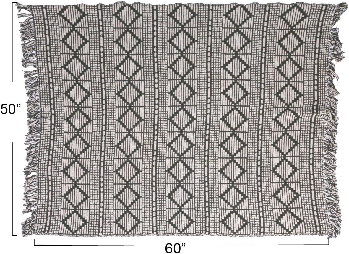 Bloomingville Hand Woven Throw Blanket