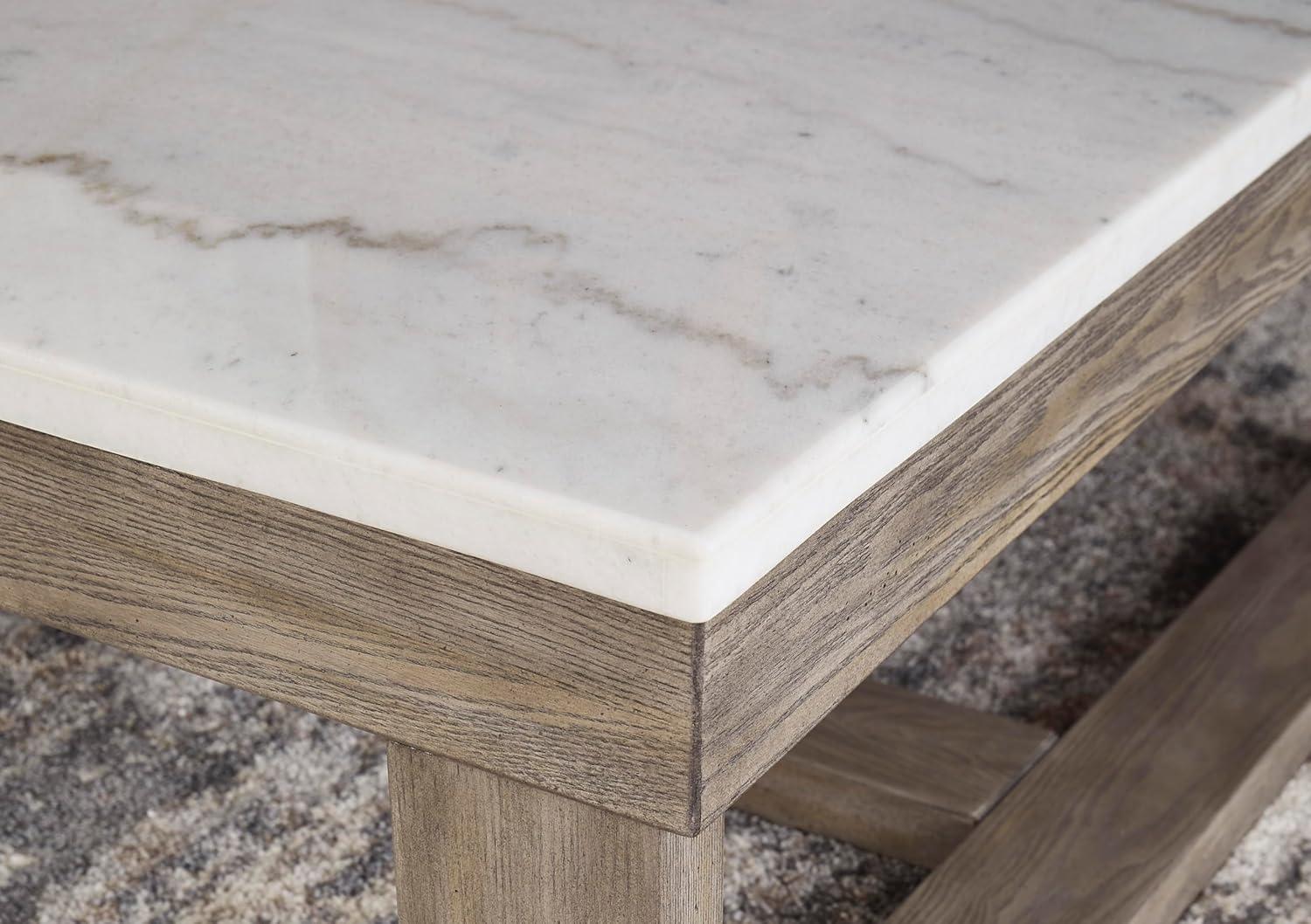 Signature Design by Ashley Loyaska Brown & Ivory Coffee Table