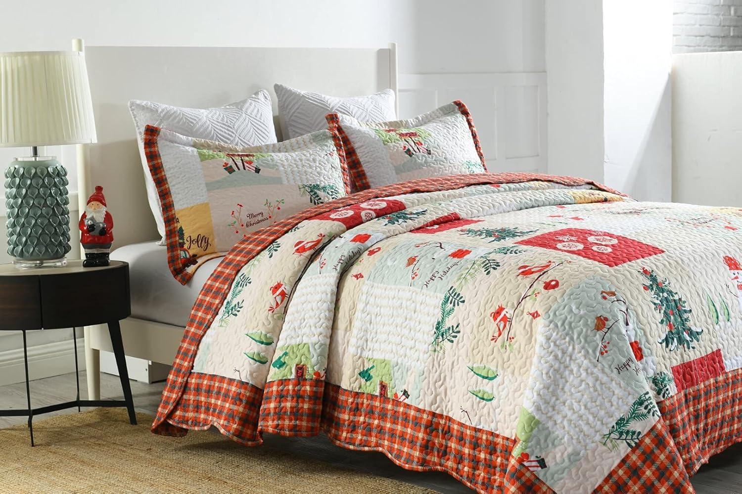 Plaid Quilt Set