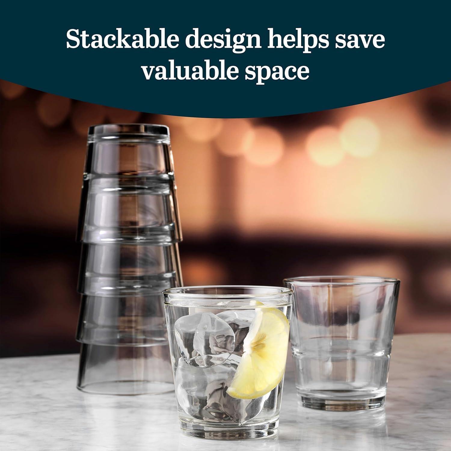 Libbey Restaurant Basics Libbey Stacking Double Old Fashioned Glasses (Set of 12)