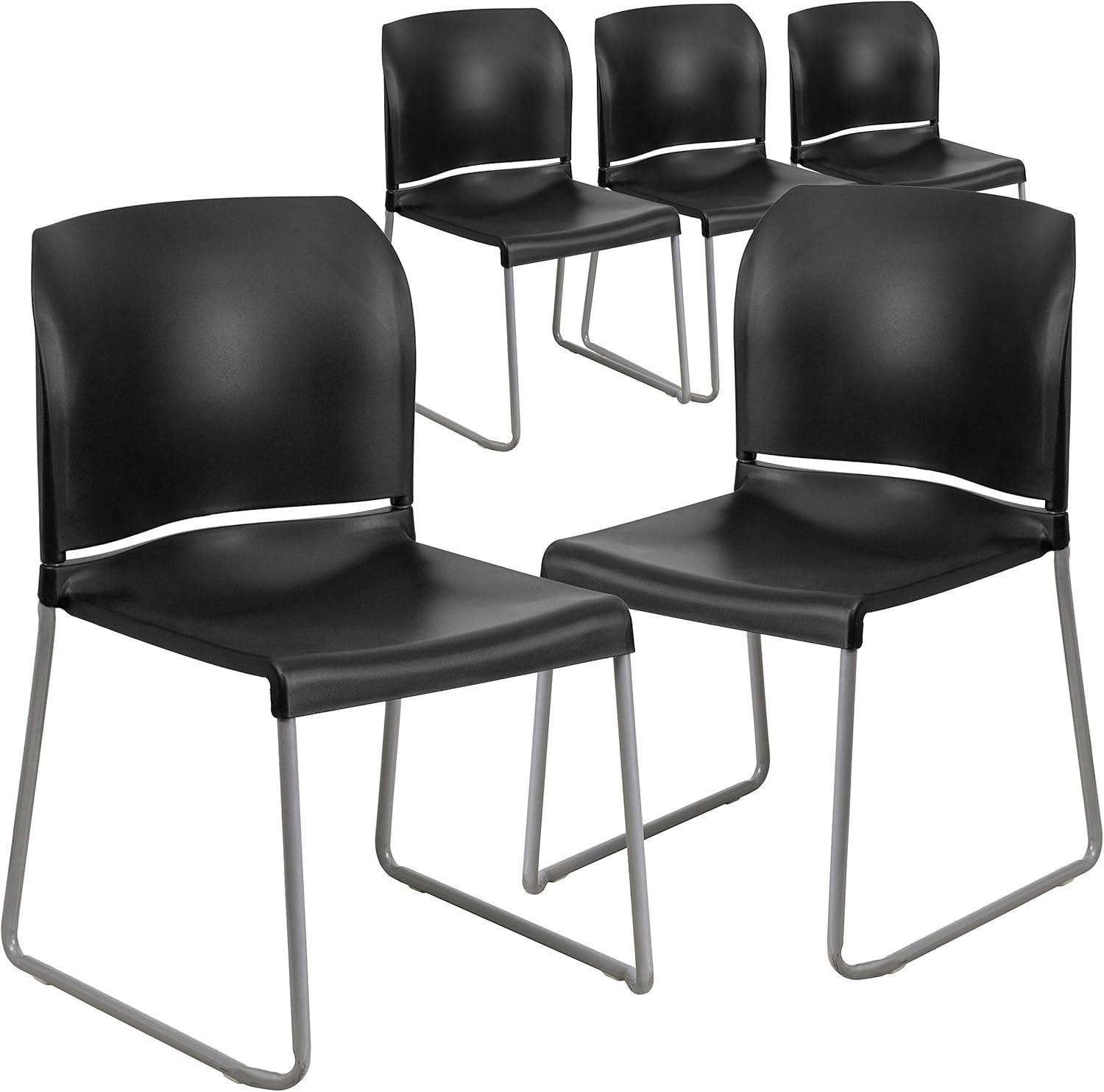 Brielle Contoured Sled Base Stackable Waiting Room Chairs