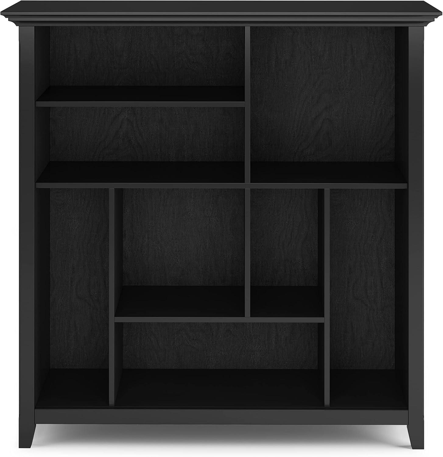 Simpli Home Amherst Solid Wood Multi Cube Bookcase And Storage Unit In Black