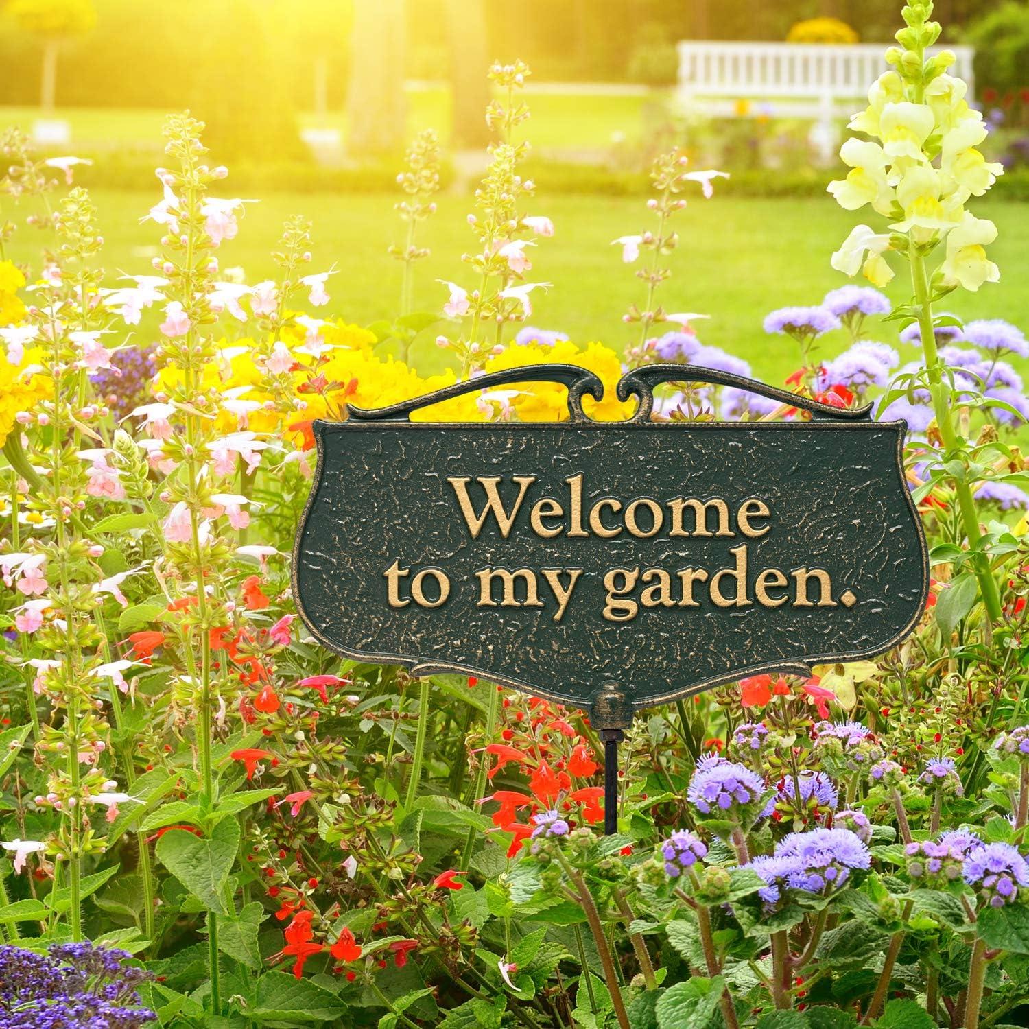 Flora & Fauna Welcome to My Garden Poem Garden Sign