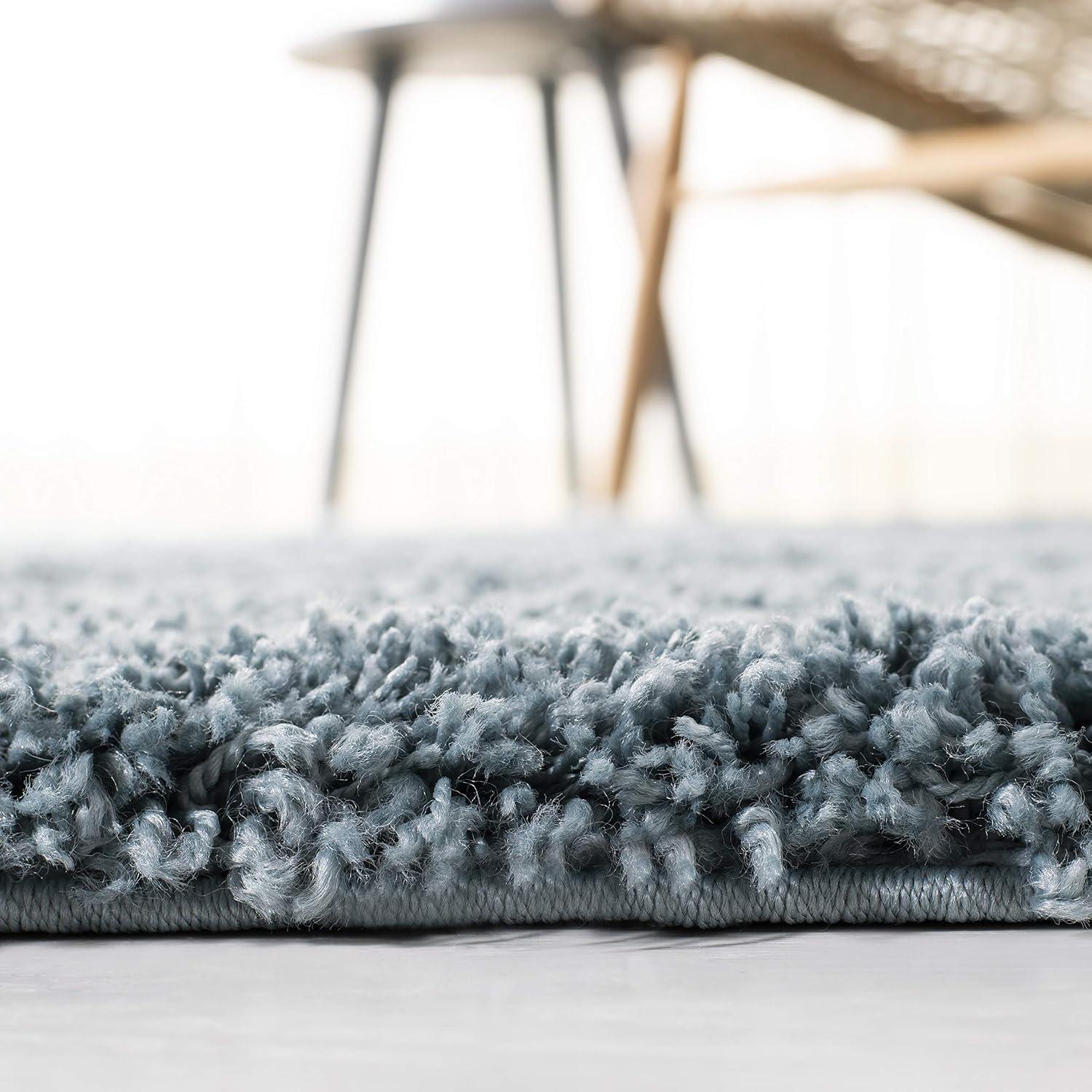 California Shag SG151 Power Loomed Indoor Runner Rug - Light Blue - 2'3"x9' - Safavieh