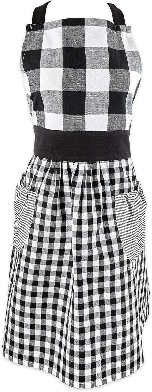 Design Imports Black/White Gingham Apron