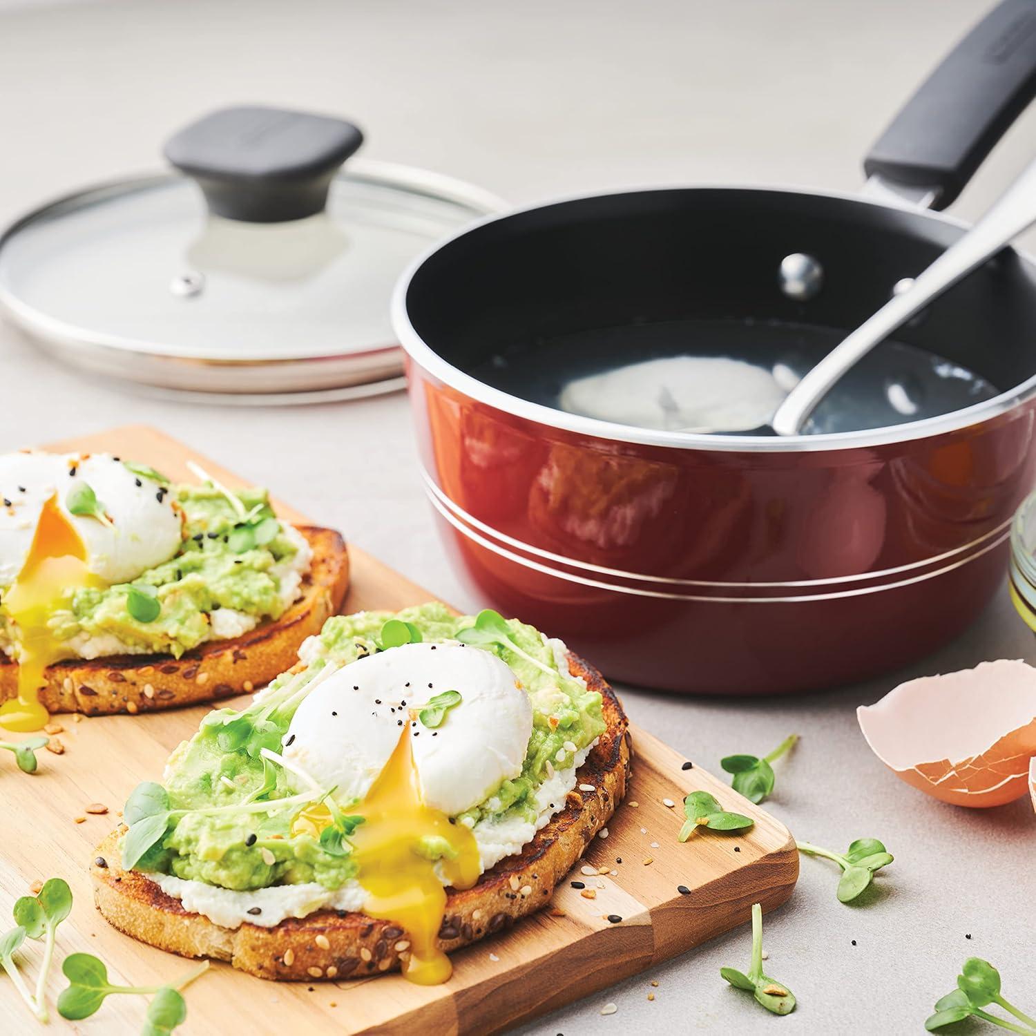 Tramontina Tramontina Sicilia 1.25 qt. Non-Stick Aluminum Sauce Pan with Lid