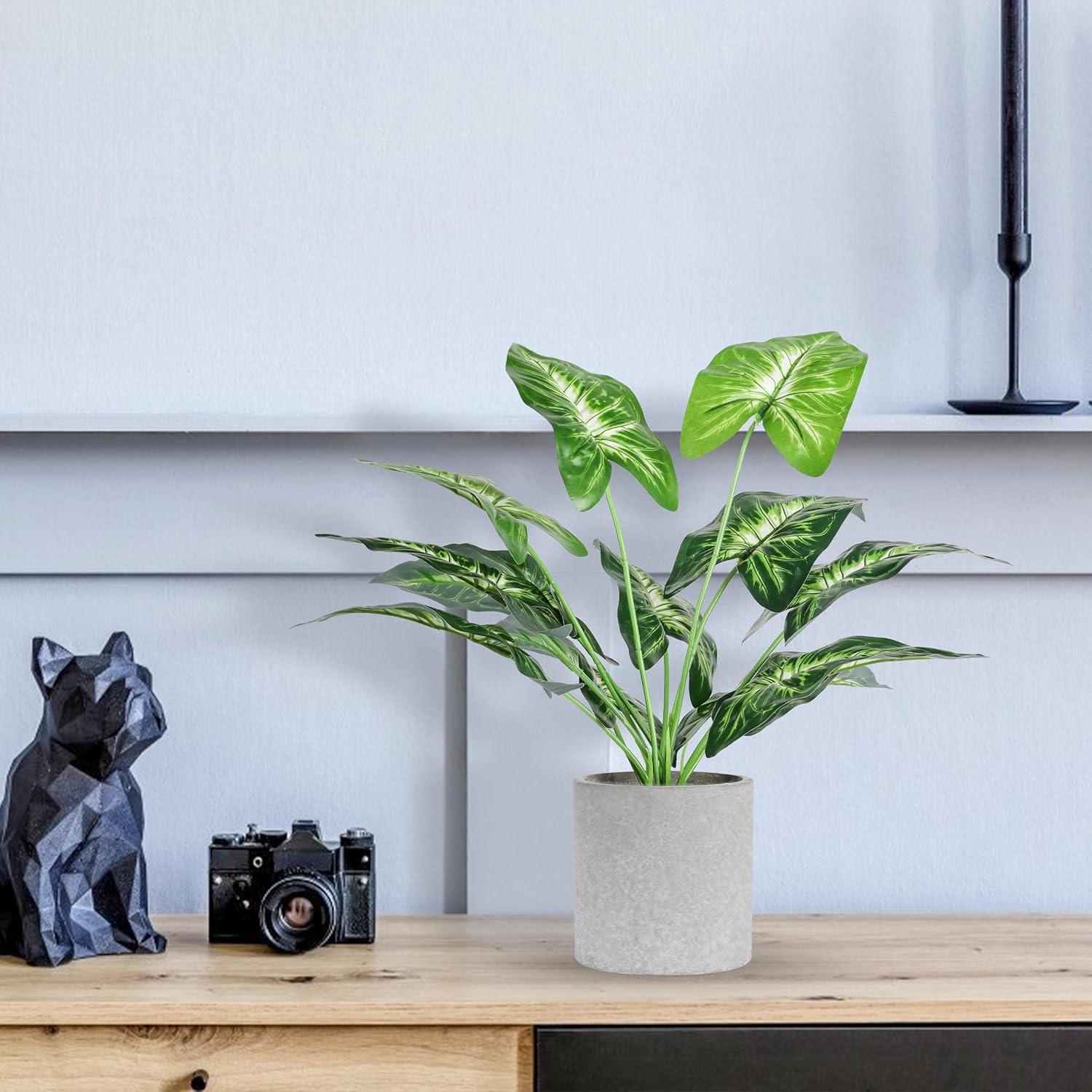 Der Rose 2 Pack  Pulp Fake Plant Artificial Pot, office desk family farmhouse decoration