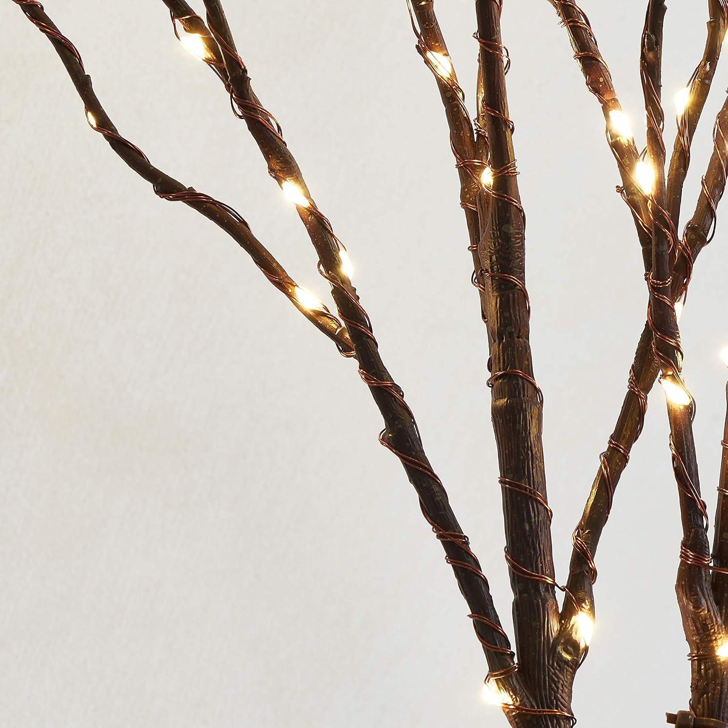 30'' Brown Willow Branches with Warm White LED Lights