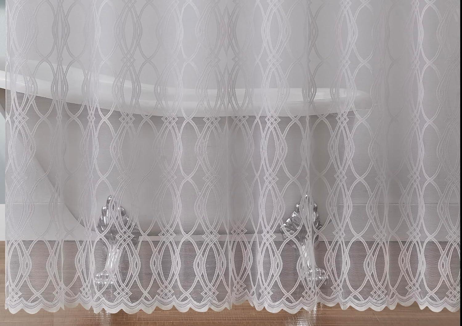 LinenZone Minimalist Shower Curtain Gold Color for Beautiful Bathroom Decor Aesthetic or Modern Bathroom Decor. 72 Inch Geometric Shower Curtain for Minimalist Decor. (Giselle Shower 72 x 72 Linen)