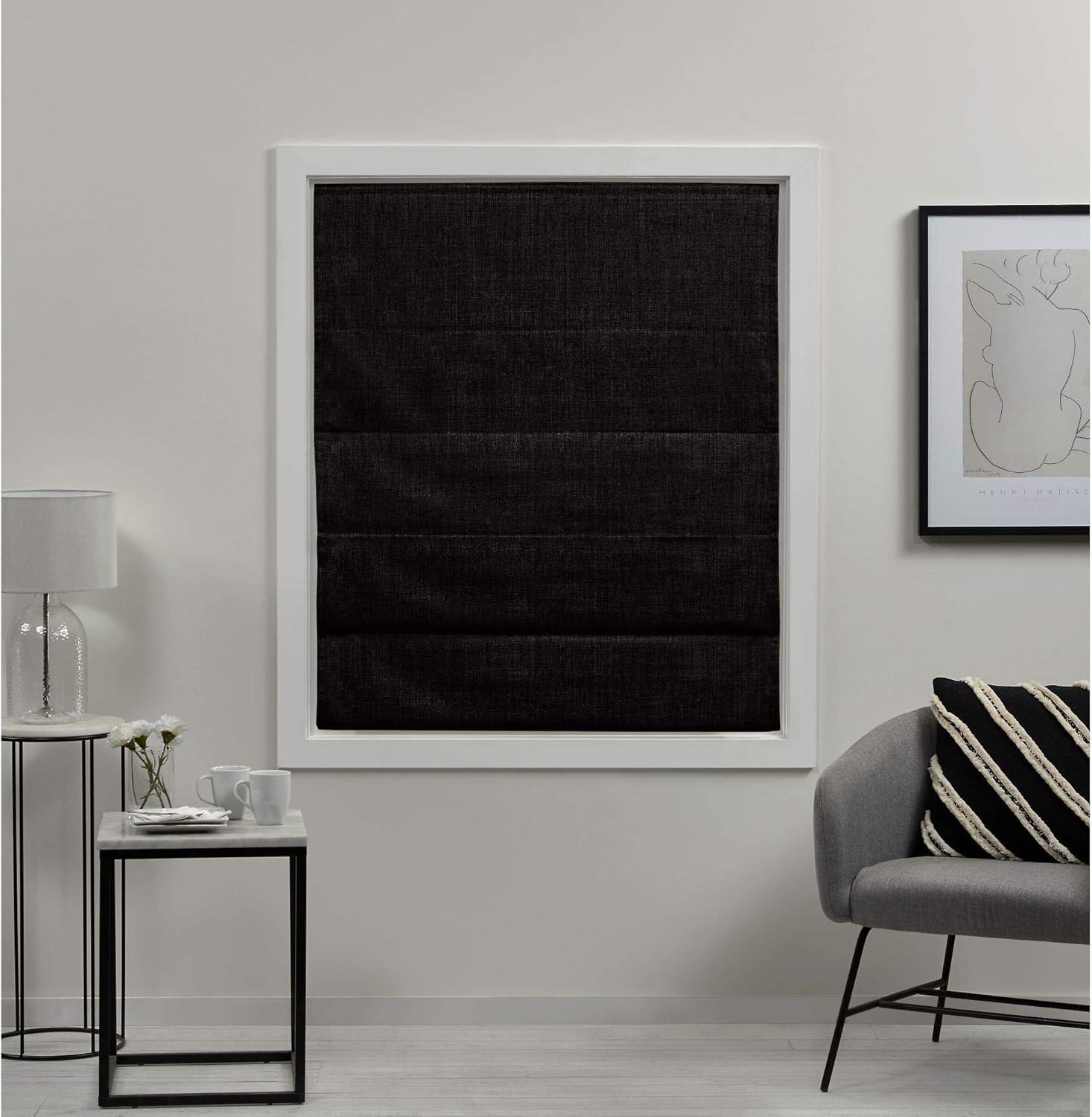 Exclusive Home Acadia 100% Blackout Roman Shade