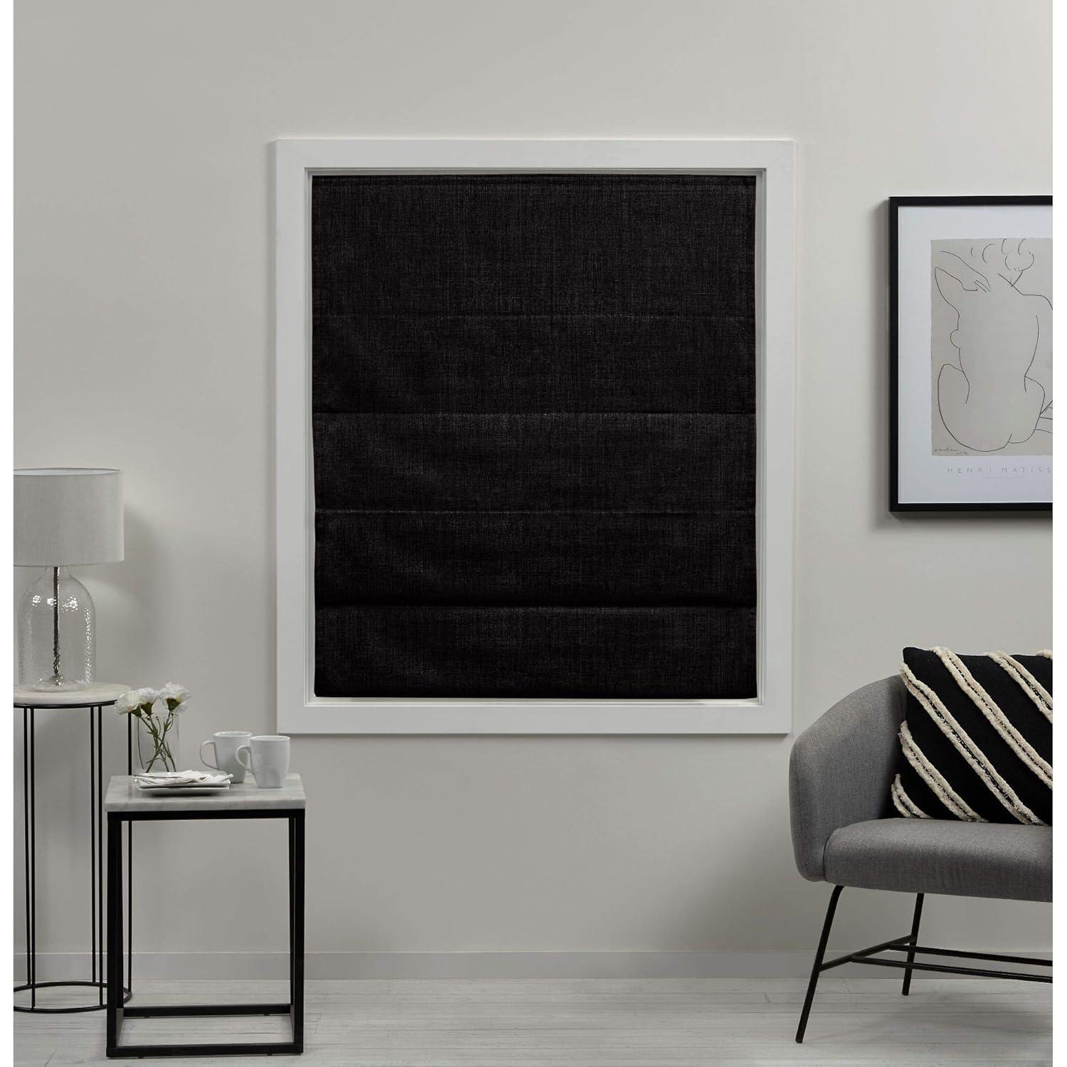 Amalgamated Textiles Exclusive Home Acadia 100% Blackout Roman Shade