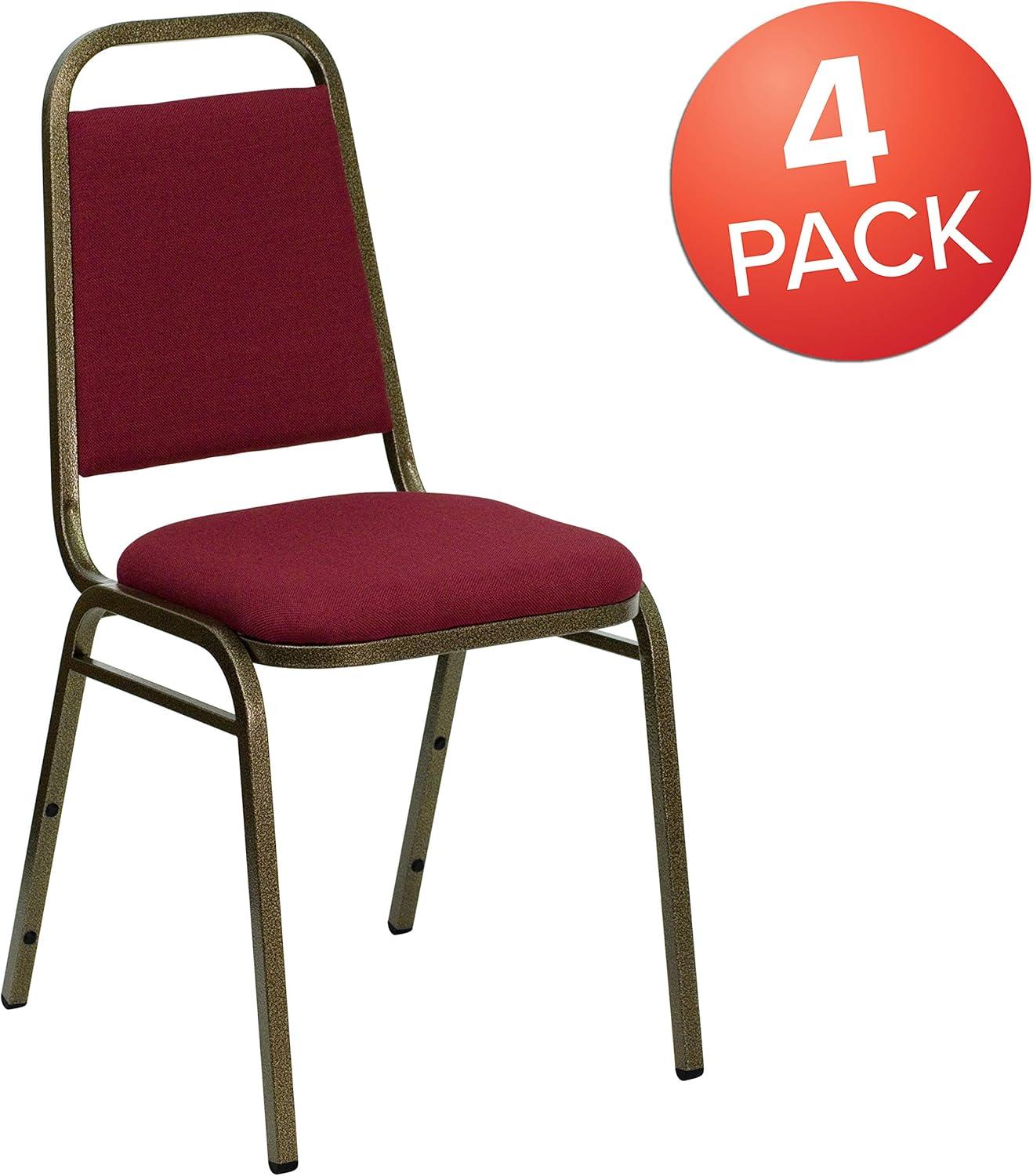 Flash Furniture Amaya Trapezoidal Back Stacking Banquet Chair (Set of 4)