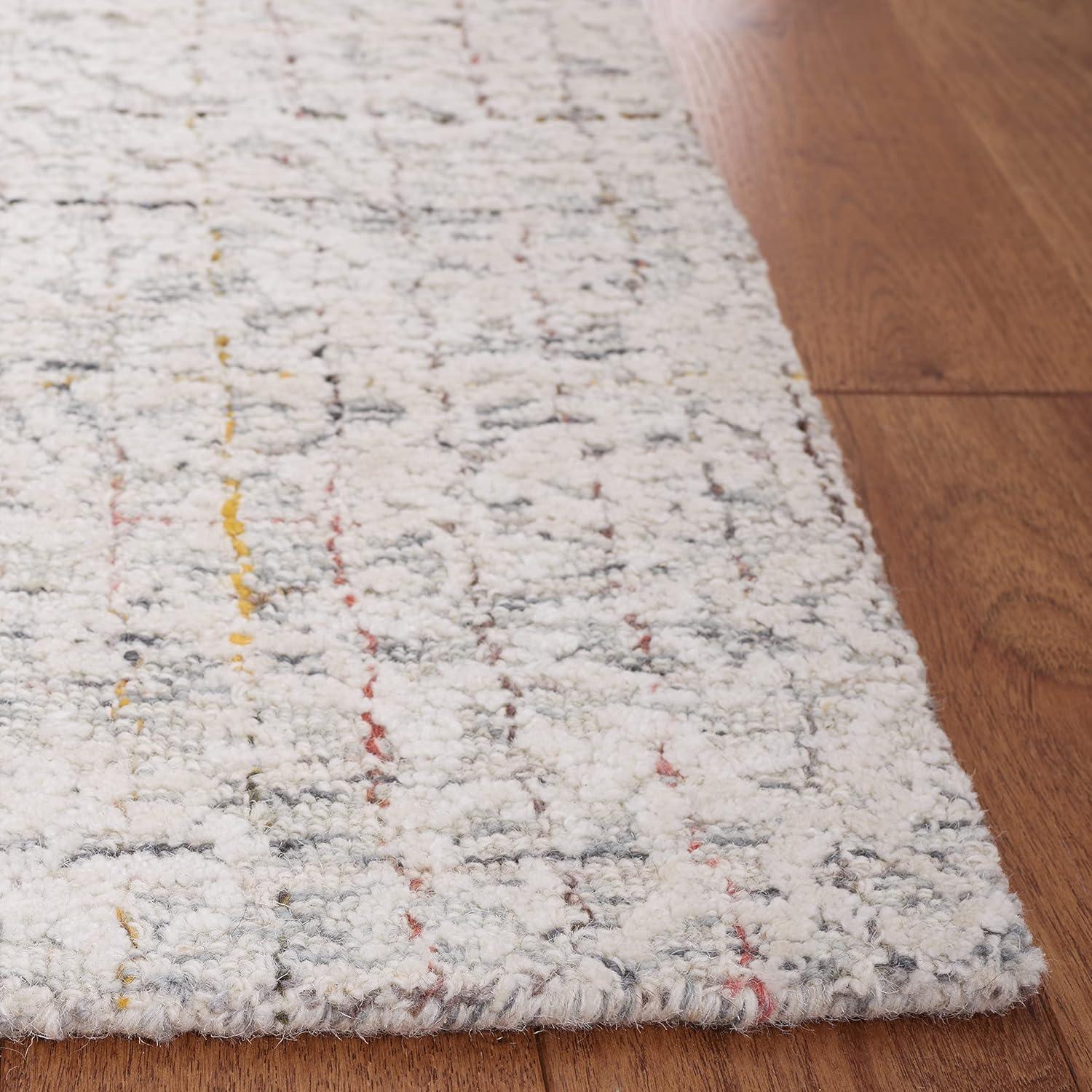 Metro MET879 Hand Tufted Indoor Accent Rug - Grey/Ivory - 3'x5' - Safavieh