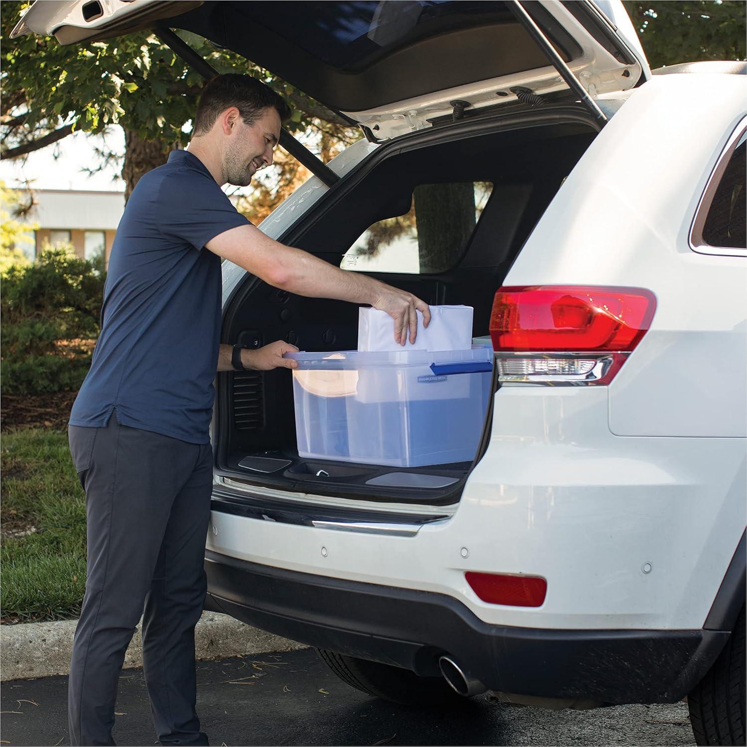 Fellowes 20 Liter Plastic Bankers Box Heavy-Duty File Box