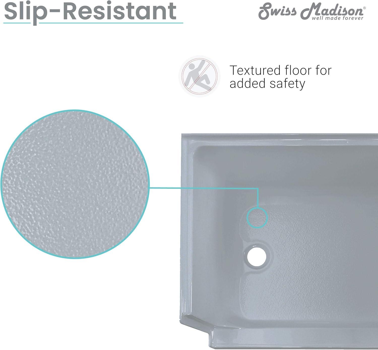 Aquatique 60" x 32" Single Threshold Shower Base