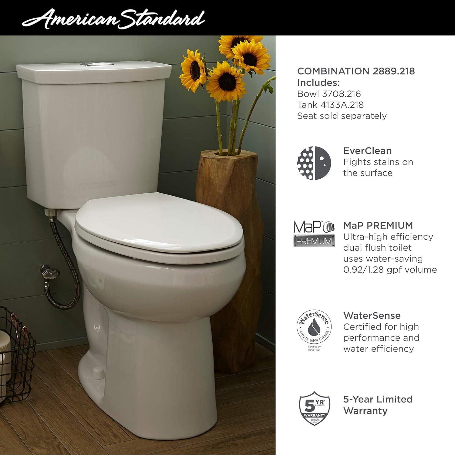 American StandardH2Option Dual Flush Round Front Toilet