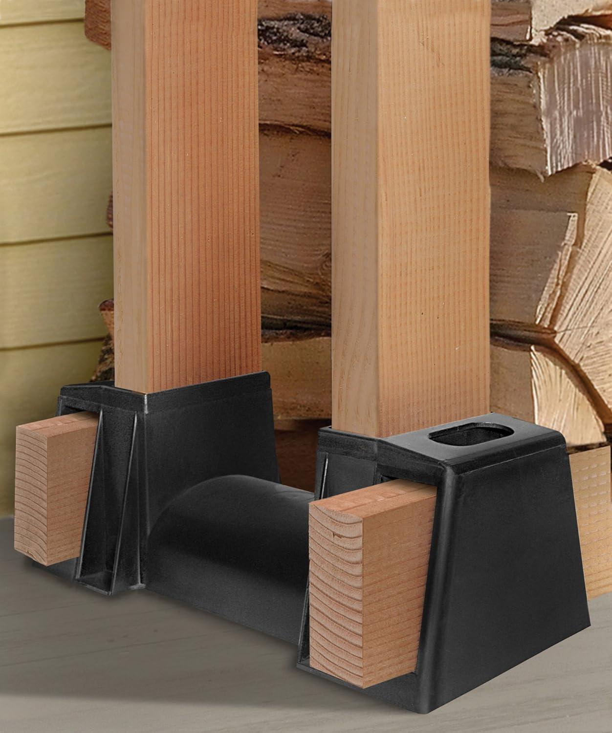 Shelterlogic Lumberrack Firewood Rack Adjustable Plastic Bracket Kit In Black