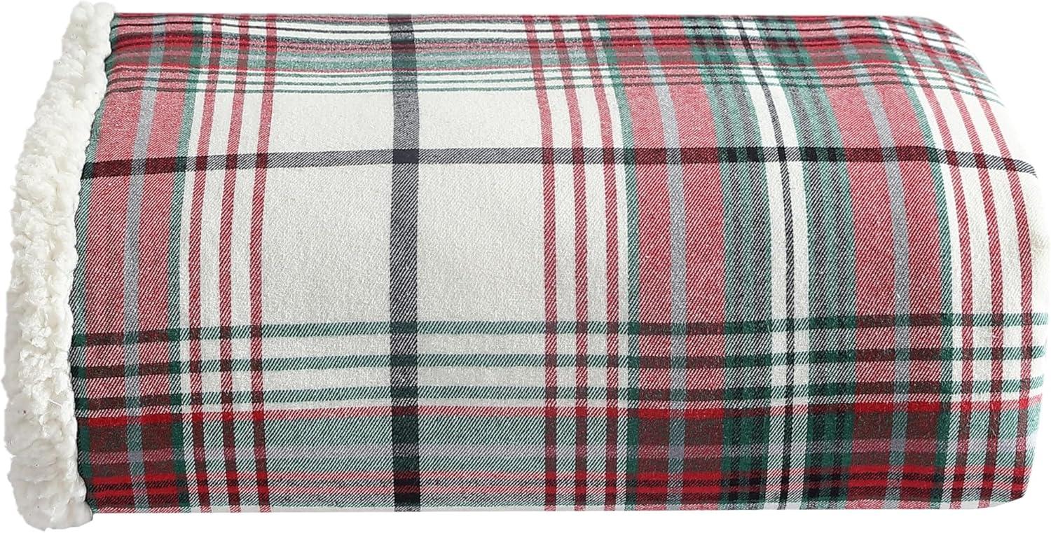 Eddie Bauer Eddie Bauer Printed Flannel/Sherpa Throw Blankets