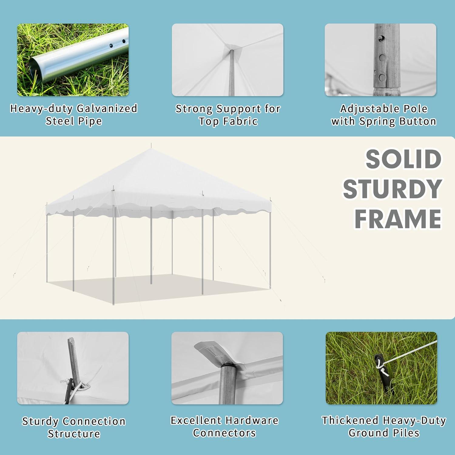 Party Tents Direct Galvanized Party Steel Tent