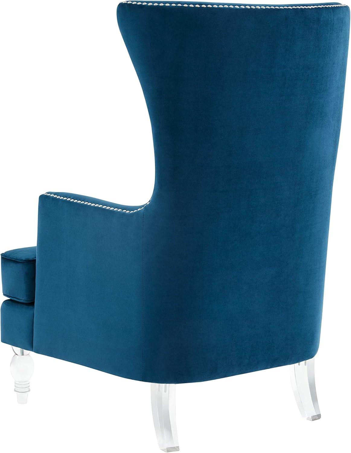 Bree 73.914Cm Wide Velvet Wingback Chair