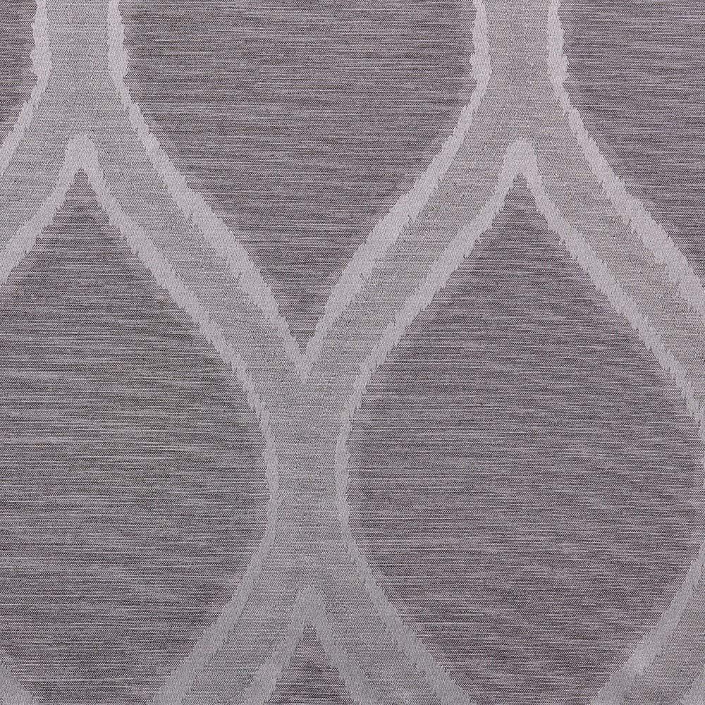 Montrose Ogee Geometric Textured Linen Jacquard Grommet Top Window Curtain Panel Pair - Exclusive Home™