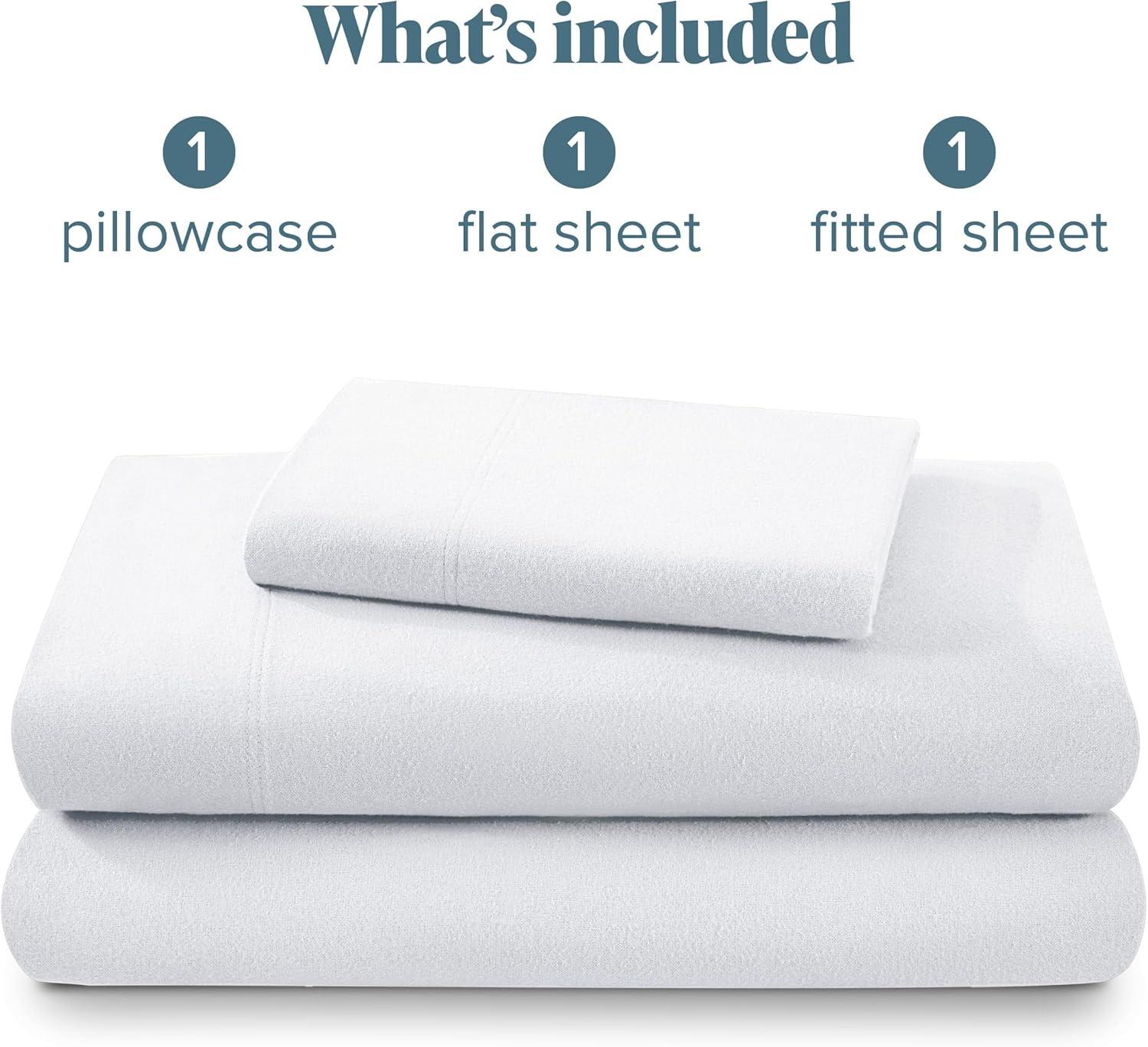 Bare Home Flannel Machine Woven Sheet Set