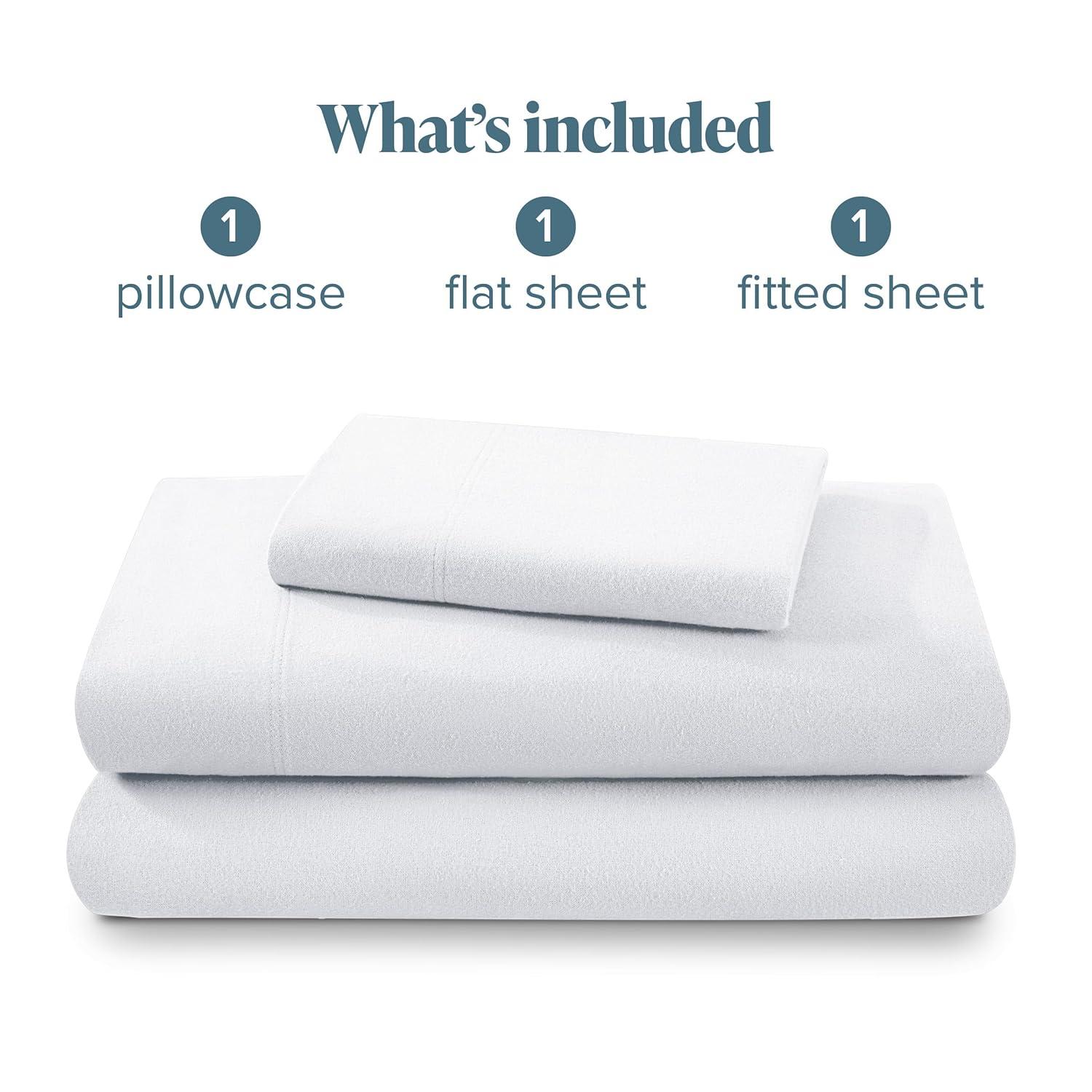 Bare Home Flannel Machine Woven Sheet Set