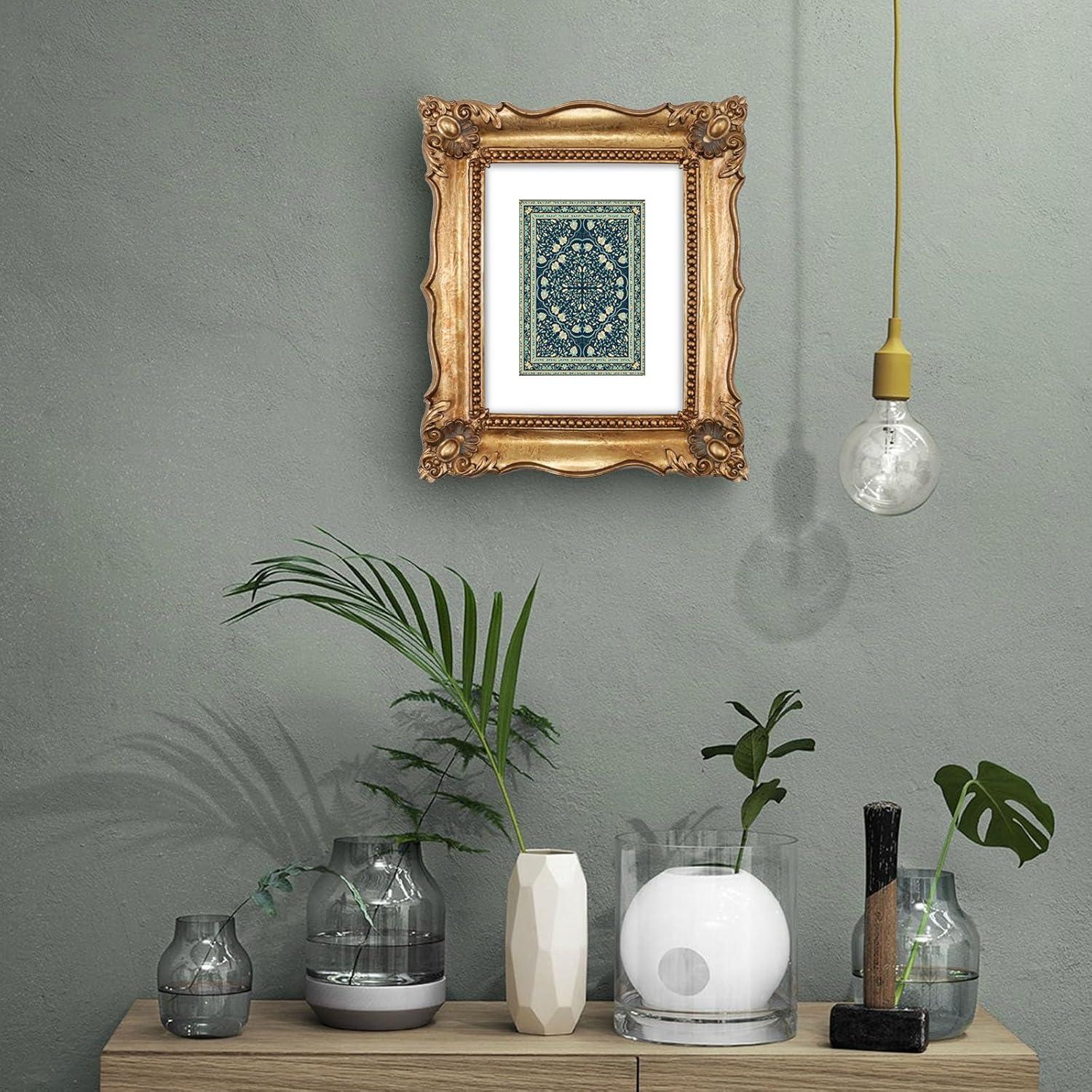 Picture Frames 8x10 for Wall and Tabletop Bronze Photo Frame, Vintage Home Decor