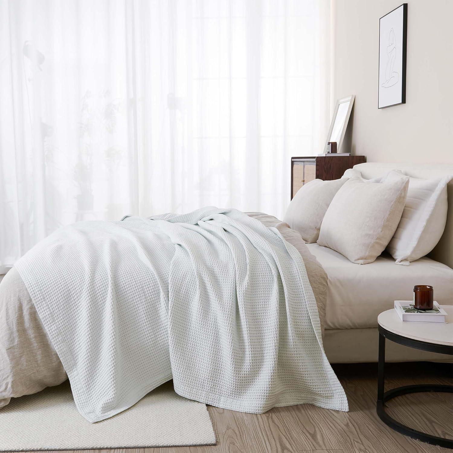 100% Cotton Waffle Weave Blanket