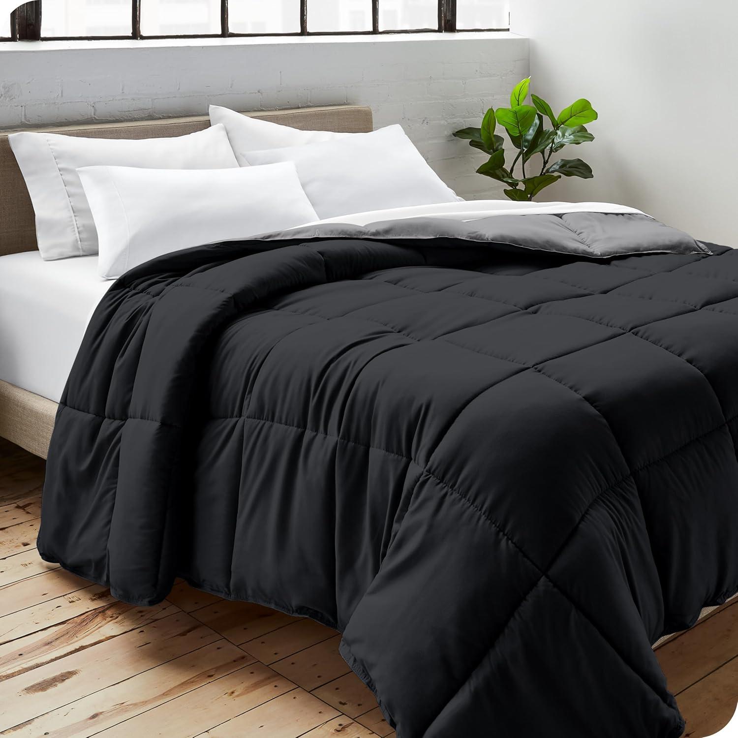 Bare Home Premium Ultra Soft Modern & Contemporary Box Stitch Comforter