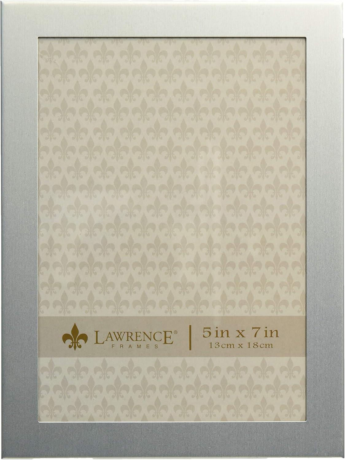 Lawrence Frames  Lawrence Frames Brushed Silver 5x7 Metal Picture Frame