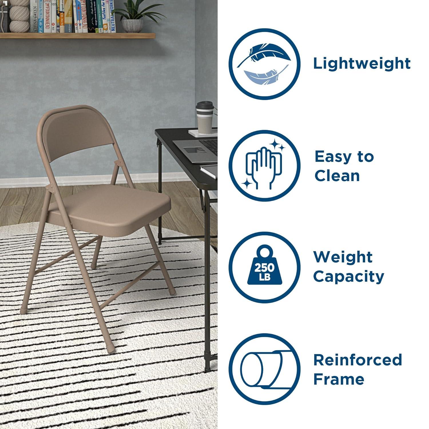 COSCO SmartFold All-Steel Folding Chair