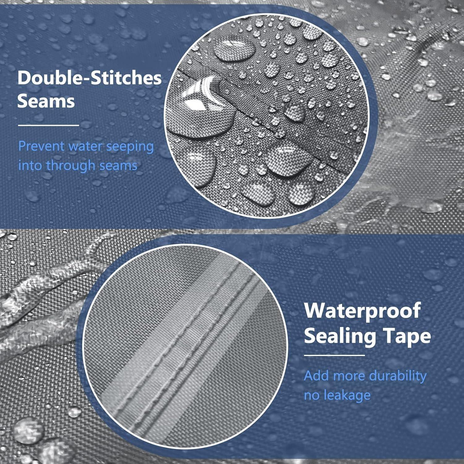 Arlmont & Co. Heavy Duty Waterproof Patio Furniture Set Covers for 4 Pieces Outdoor Conversation Set